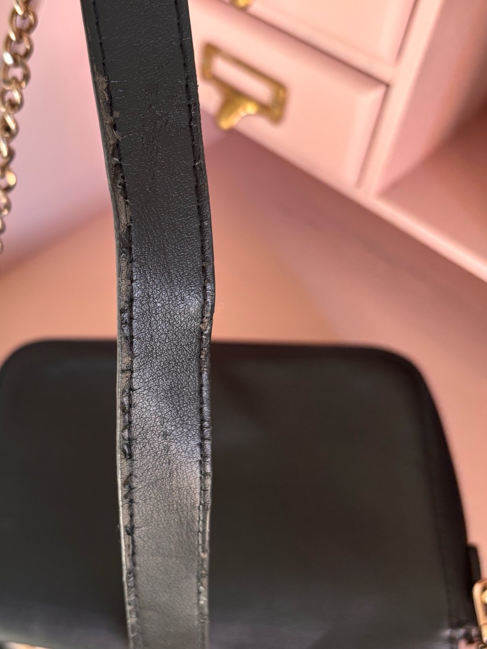 Tory Burch Isabella Clutch- Black Leather Logo Chain Crossbody - Picture 15 of 16